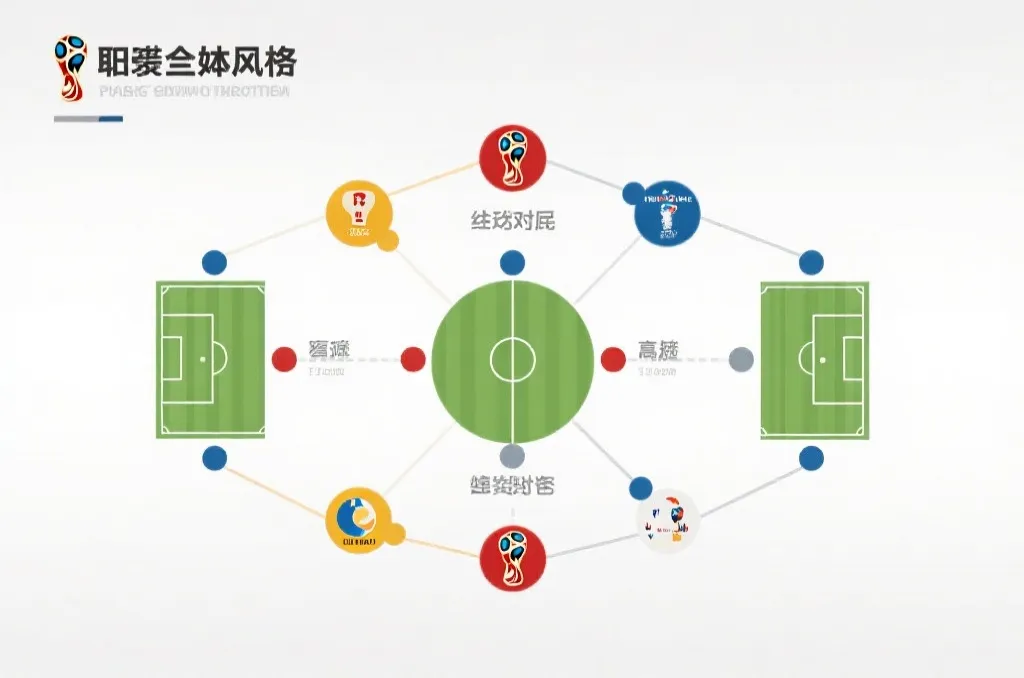 世界杯小组赛对阵与晋级路线图视觉海报